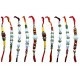 Lilone Set Of 10 Rakhi With Roli Chawal For Men