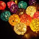 20 Balls Home Decoration Light Thai Mixed Color Rattan Ball String Lights Series (LADI) 