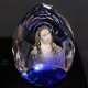 Lilone Gifts 3D Holy Face of Jesus Crystal Cube Diamond Shape - Size 3" Inch (Christmas Decoration Gift)