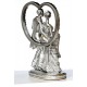 Lilone Romantic Couple Statue with Bouquet in Heart Showpiece Gift 