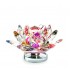 Lilone Multicolour Rotating Crystal Lotus Flower Showpiece Home Decor And Gift