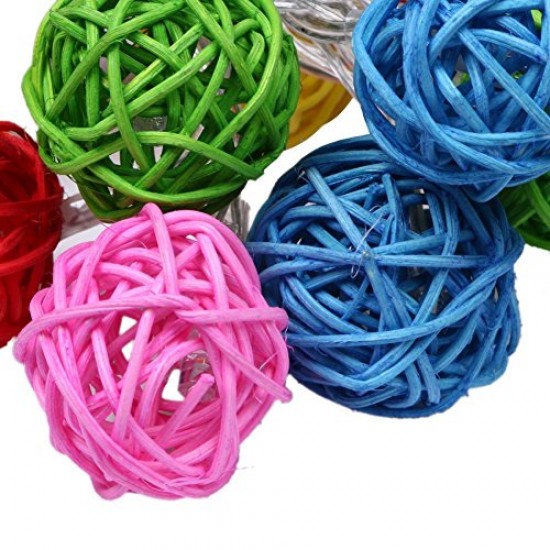  16LED Rattan Color Balls String Lights 