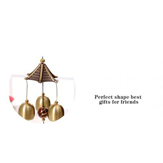 Lilone Gifts Boat Shape Wind Chimes Bells - 18 Inch Hanging Decor