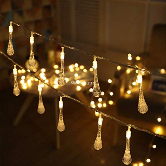 20 LED Crystal Drop Lights for Home Decoration 