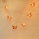 AtneP 16LED Metal Butterfly Fairy String Lights (Warm White Color)