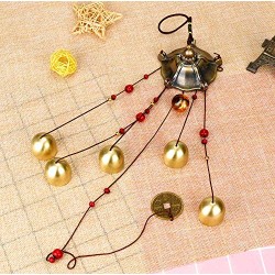 Lilone 5 Bells Wind Chimes for Home