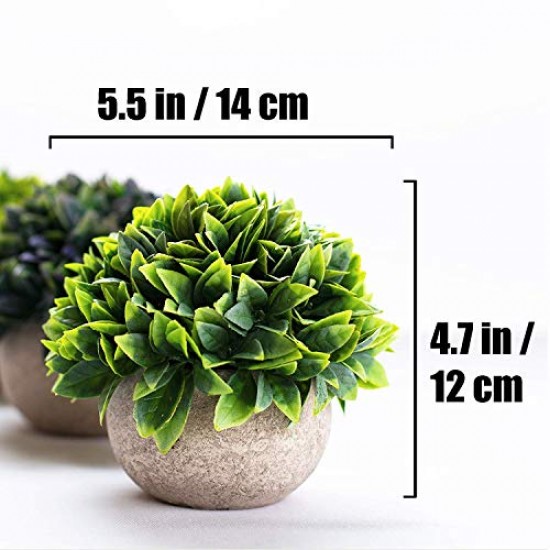 Lilone Mini Artificial Plants Benn Grass in Pot 