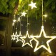 Curtain 12 Stars 138 LED with 8 Flashing Modes String Lights Decoration (Warm White)
