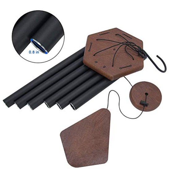 Nature'S Melody 28 inch Black Premiere Grande Series Tuned Chime Wind Noisemakers