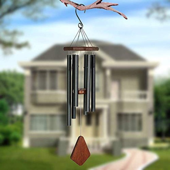 Nature'S Melody 28 inch Black Premiere Grande Series Tuned Chime Wind Noisemakers