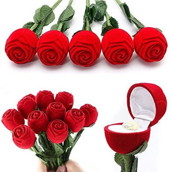 Lilone Red Rose Ring Box, 21cm