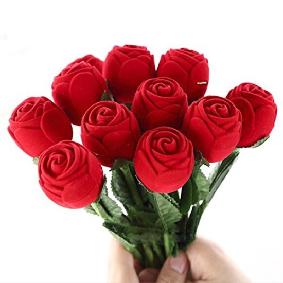 Lilone Red Rose Ring Box, 21cm