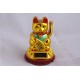 Solar Welcome Cat Feng Shui Showpiece Home Decor Statue | Car Dashboard