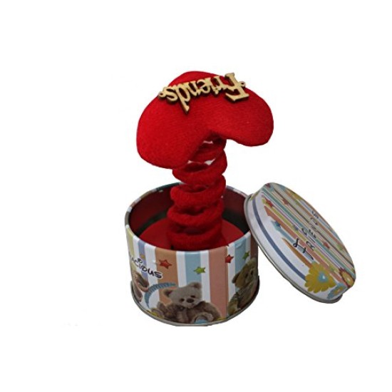 Atnep Lilone Friends Forever Pop-Up Box Music, Round Shape, Gift Atnep Lilone Friends Forever Pop-Up Box Music, Round Shape, Gift