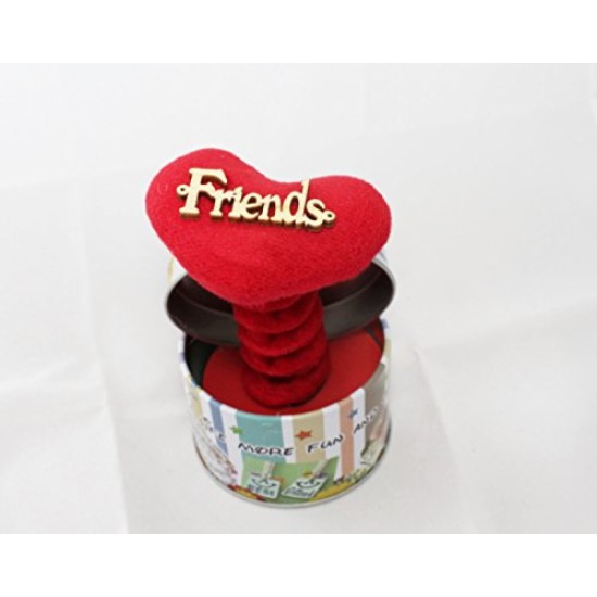 Atnep Lilone Friends Forever Pop-Up Box Music, Round Shape, Gift Atnep Lilone Friends Forever Pop-Up Box Music, Round Shape, Gift