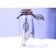 AtneP Valentine Gifts Leaf Design Little Message Bottle, 5cm