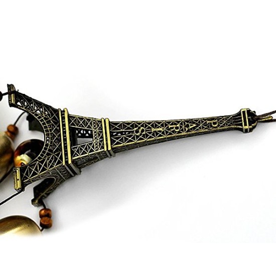 Lilone Metal Plastic Wind Chime (Copper_24 Inch)