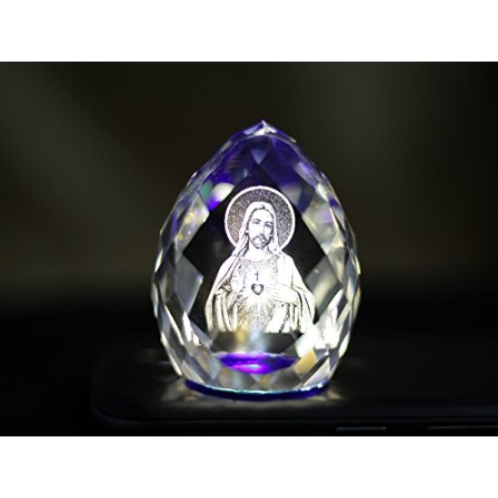 Lilone Decorative 3D Crystal Diamond Engrave Jesus