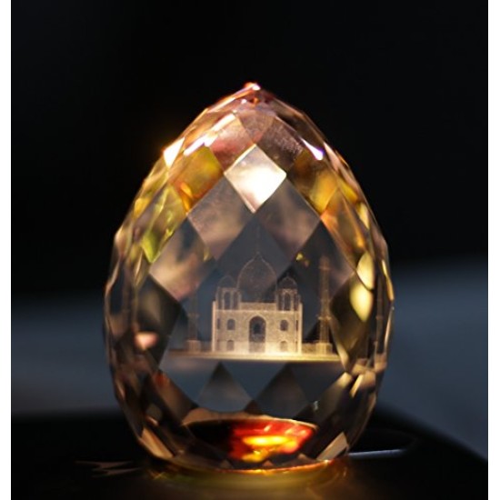 Lilone Crystal Showpiece Figurine (Green_5 Cm)