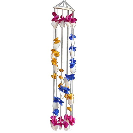 Lilone Shell Wind Chimes (Multi Color) 20 Inch Long