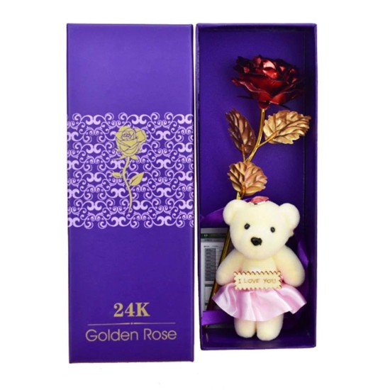 Valentine Gifts Artificial Rose by Lilone (Rose Teddy)