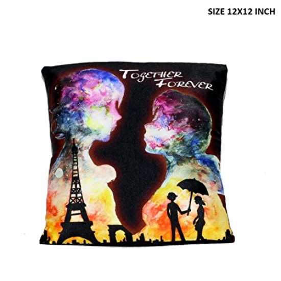 Lilone Eiffel Tower Design Together Forever Pillow | Gift Pillows