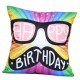Lilone Birthday Special Quoted Cotton Decorative Mustache Printed Pillow Gift Lilone Birthday Special Quoted Cotton Decorative Mustache Printed Pillow Gift