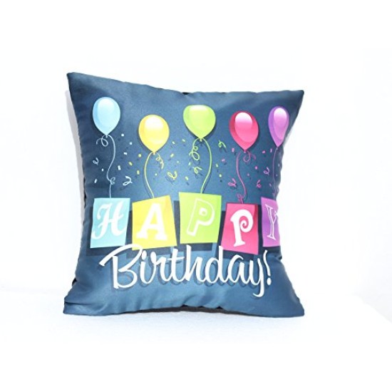 Lilone Birthday Special Quoted Cotton Decorative Balloon Printed Blue Pillow Gift Lilone Birthday Special Quoted Cotton Decorative Balloon Printed Blue Pillow Gift