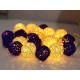 Dual Color Rattan Ball Lights (White-Purple) Dual Color Rattan Ball Lights (White-Purple)