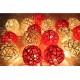 Dual Color Rattan Ball Lights (White-Purple) Dual Color Rattan Ball Lights (White-Purple)