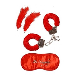 Lilone Valentine Party Handcuff - Red (Free Blind Fold and Feather) Party Or Gifts Item