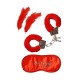Lilone Valentine Party Handcuff - Red (Free Blind Fold and Feather) Party Or Gifts Item