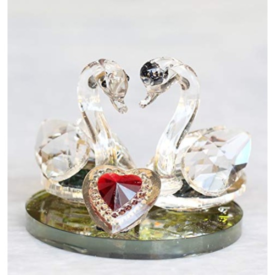 Lilone Crystal Showpiece Figurine (Transparent_5 X 5 Cm)