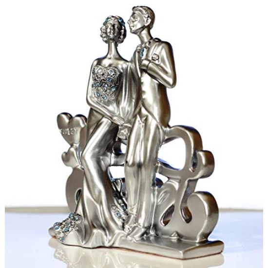 Lilone Romantic Couple Statue Showpiece Gift 