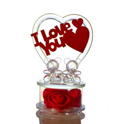 Lilone Beautiful Crystal Couple Teddy Showpiece Valentine Gift