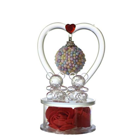 Lilone Beautiful Crystal Couple Teddy Showpiece Valentine Gift Lilone Beautiful Crystal Couple Teddy Showpiece Valentine Gift