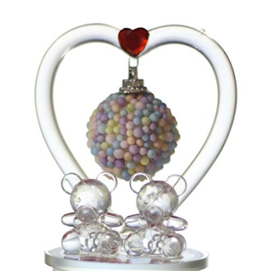 Lilone Beautiful Crystal Couple Teddy Showpiece Valentine Gift Lilone Beautiful Crystal Couple Teddy Showpiece Valentine Gift
