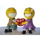 Lilone Smiley Faces Couple Showpiece Valentine Gift 