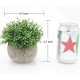 Lilone Mini Pot Benn Grass Artificial Plants (Set of 3)