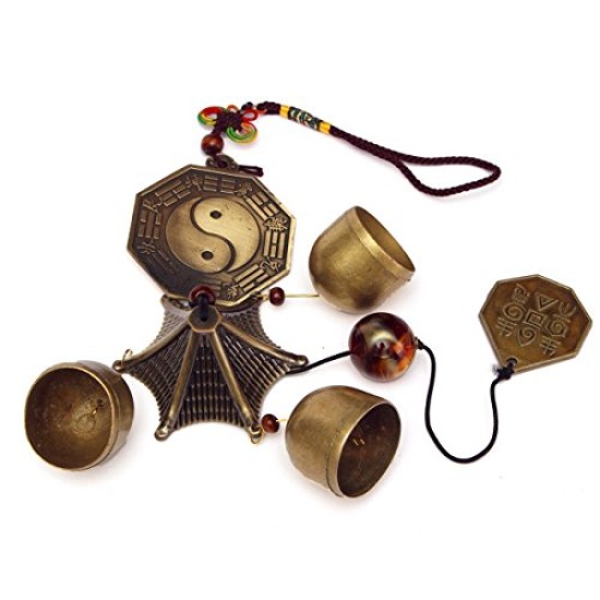 Lilone Gifts Amazing Antique Bronze Gossip Feng shui Windchime 