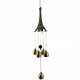 Lilone Gifts Eiffel Tower 4 Bells Copper Wind Chimes 