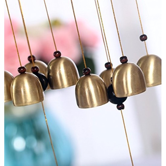Lilone Gifts Eiffel Tower 4 Bells Copper Wind Chimes 