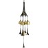 Lilone Metal Plastic Wind Chime (Copper_24 Inch)