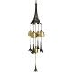 Lilone Metal Plastic Wind Chime (Copper_24 Inch)