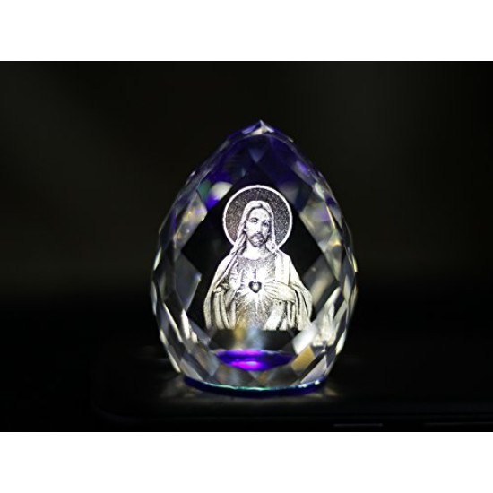 Lilone Decorative 3D Crystal Diamond Engrave Jesus