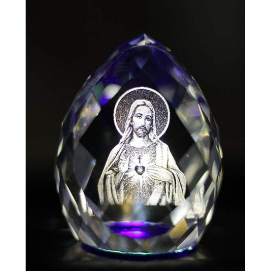 Lilone Decorative 3D Crystal Diamond Engrave Jesus