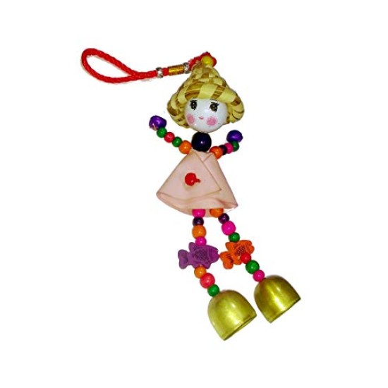 Lilone 2 Bell Handicraft Snowman Wind Chimes 