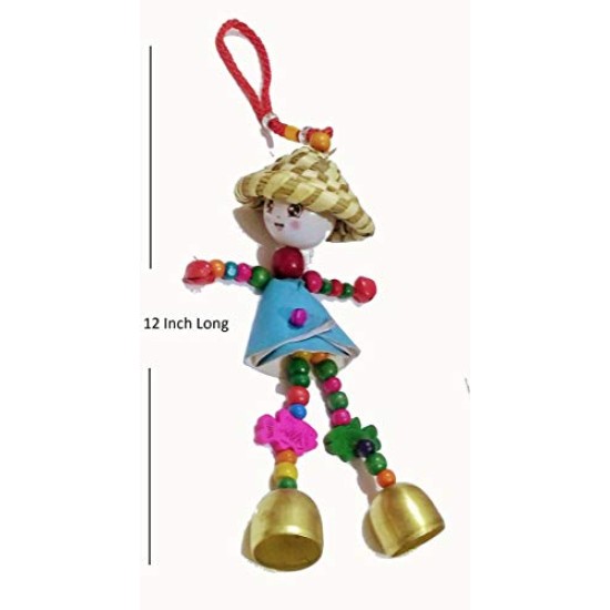 Lilone 2 Bell Handicraft Snowman Wind Chimes 