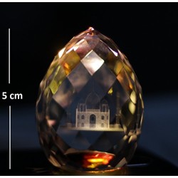 Lilone Decorative Designer Crystal Taj Mahal Showpiece