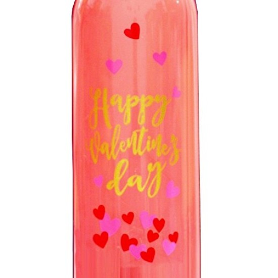 Lilone Happy Valentine Day Heart Printed Led Wine Bottle Valentine Gifts 